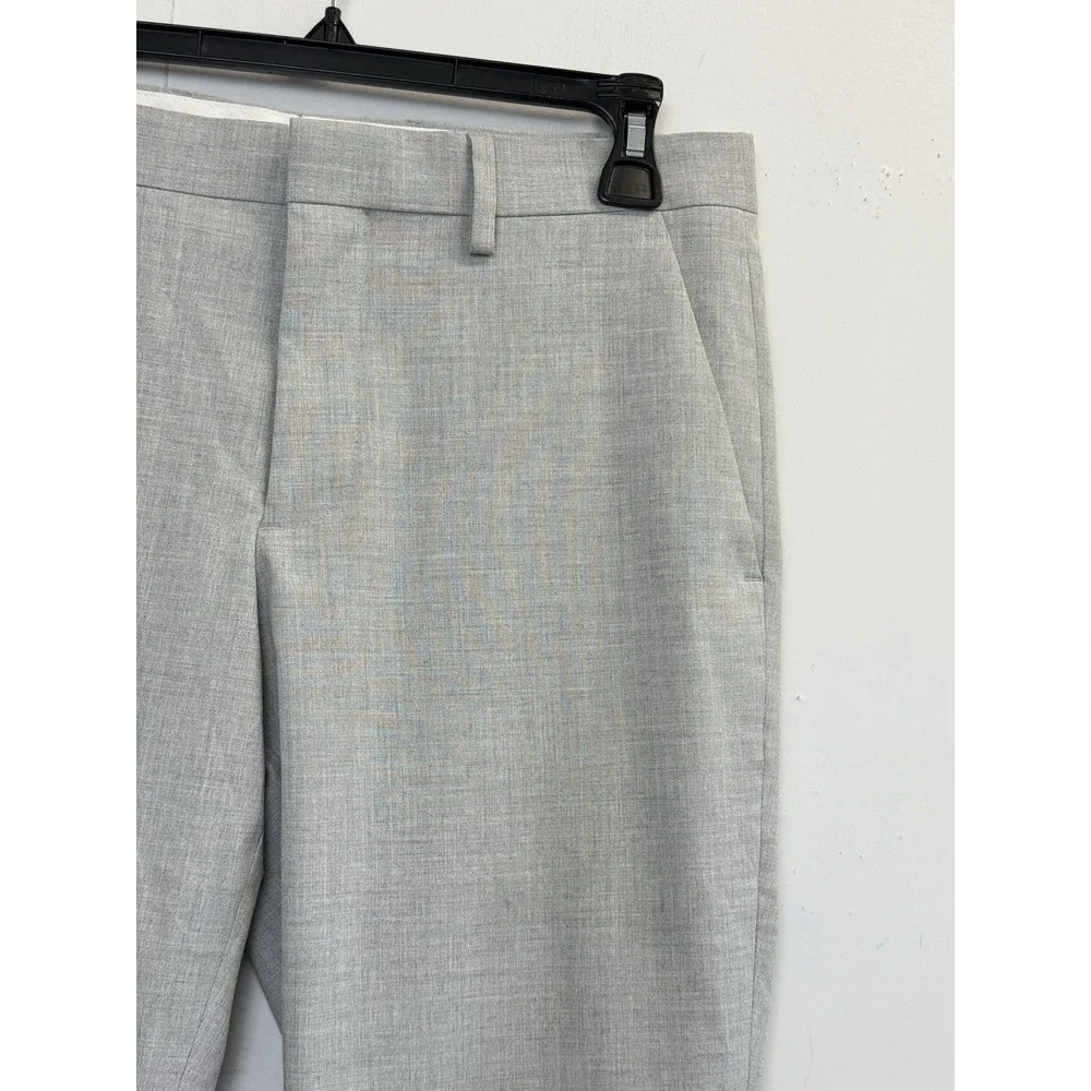 Express Mens 31X29Pants Gray Extra Slim‎ Straight Ankle Stretch